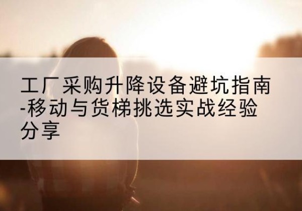 抚顺移动式升降机怎么选-工厂采购升降设备避坑指南-移动与货梯挑选实战经验分享
